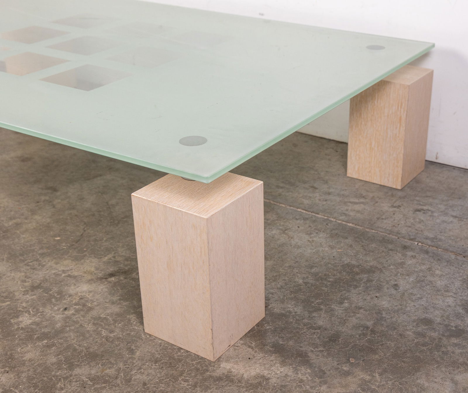 Ligne Roset | Modern "Squadra" Glass Top Coffee Table - 5