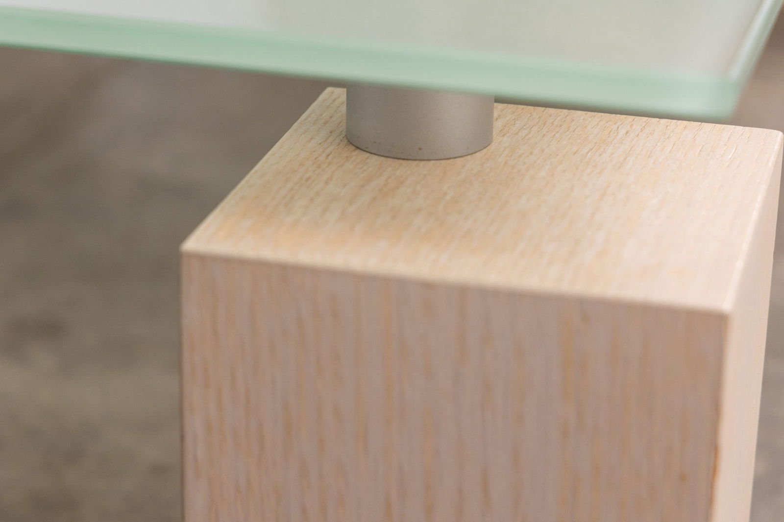 Ligne Roset | Modern "Squadra" Glass Top Coffee Table - 7