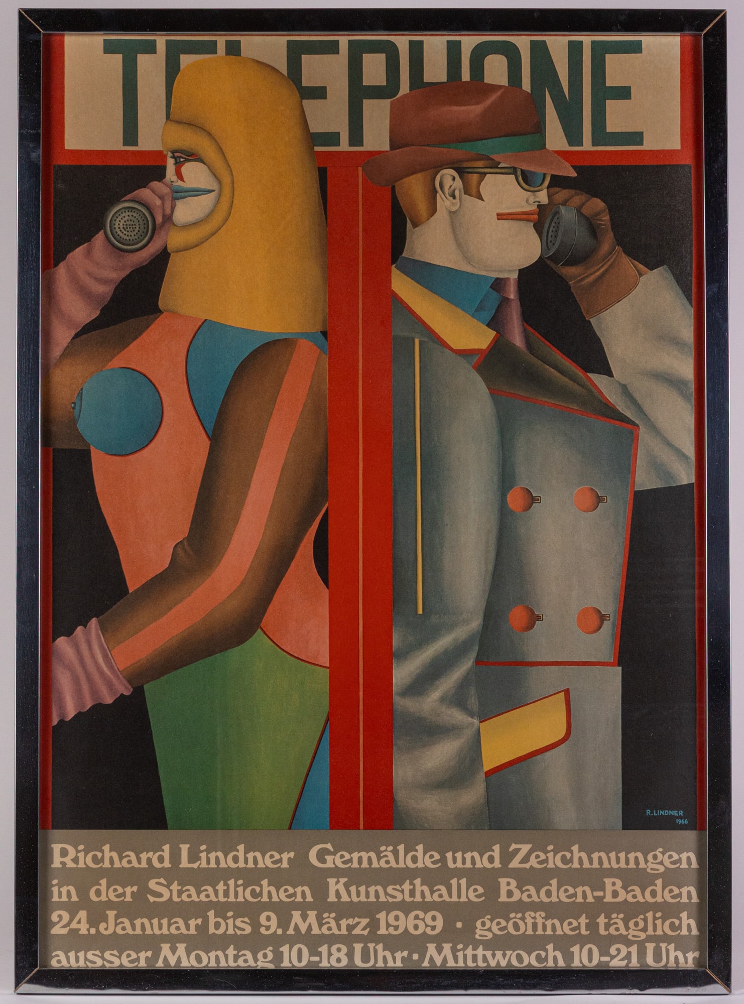 Richard Lindner (1901-1978) | Exhibition Poster for "Staatlichen Kunsthalle Baden-Baden" (1 of 4)