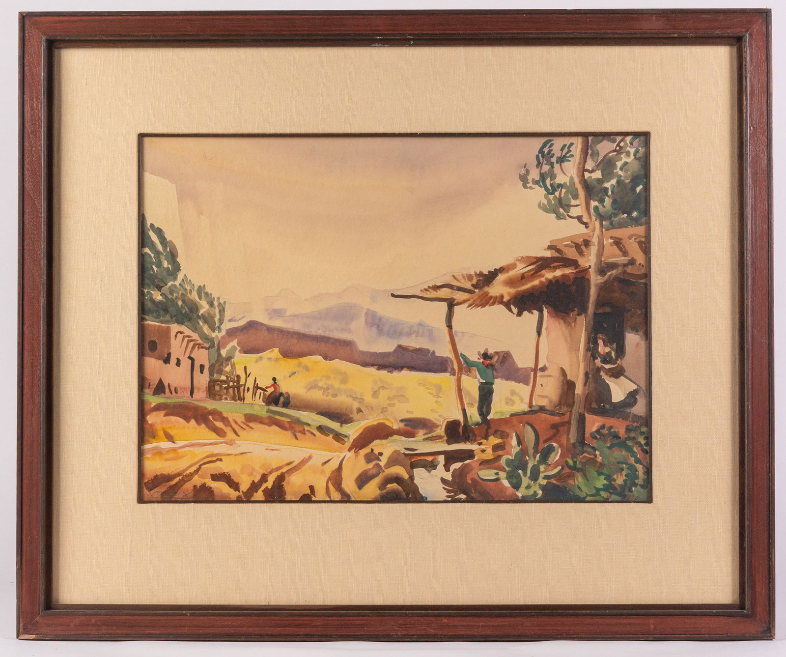 Frank N. Wilcox (1887-1964) | "Afternoon Downpour, New Mexico", Original Watercolor - 2