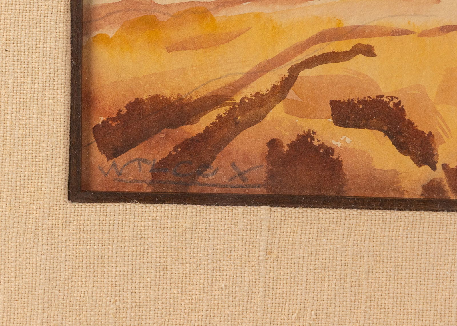 Frank N. Wilcox (1887-1964) | "Afternoon Downpour, New Mexico", Original Watercolor - 3