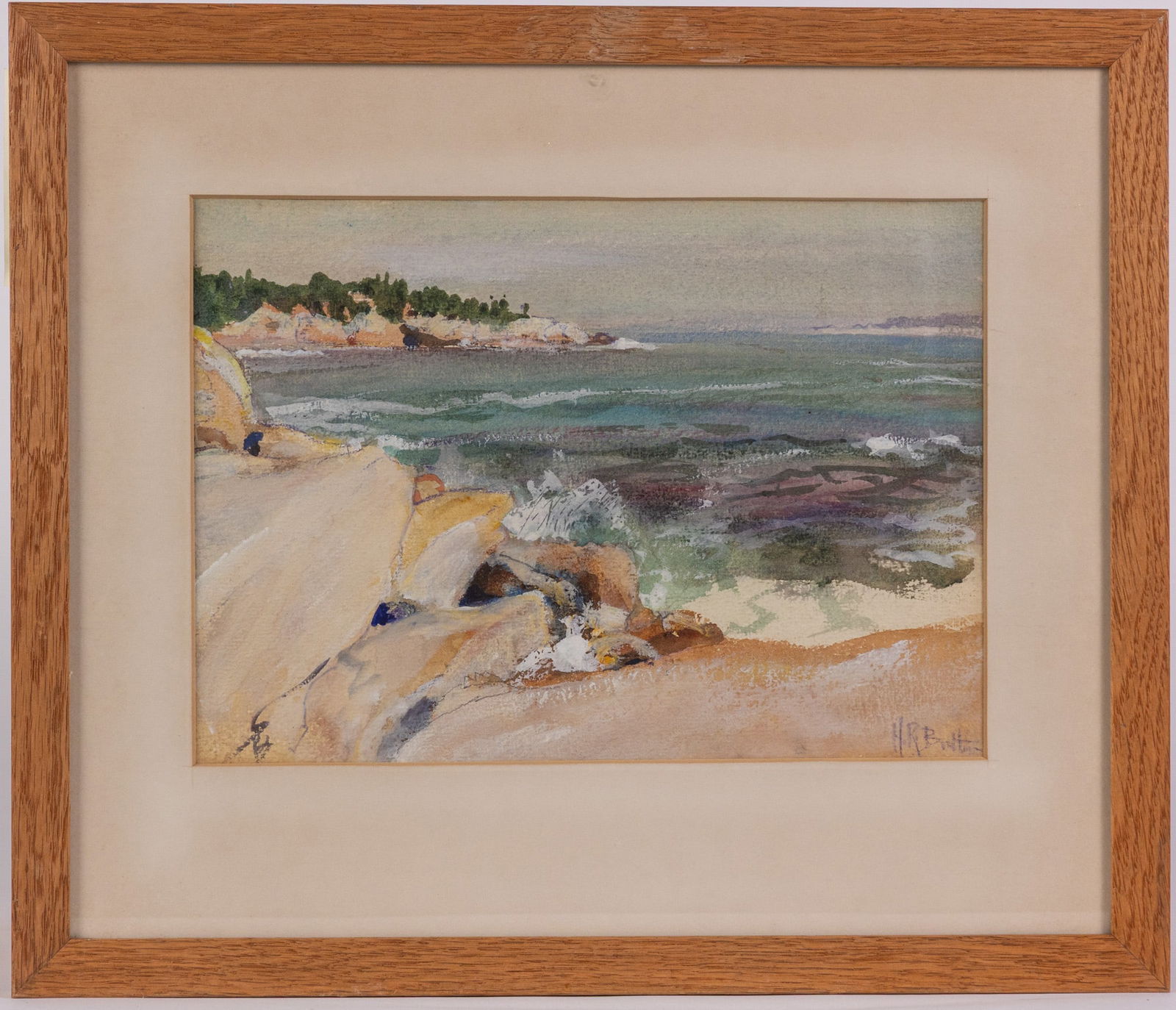 Howard Russell Butler (1856-1934) | "The Maine Coast" Original Watercolor: Founder of the American Fine Arts Society, Howard Russell Butler was a notable figure in American cultural history as well as an American artist who worked in both oil and watercolor. Some of the