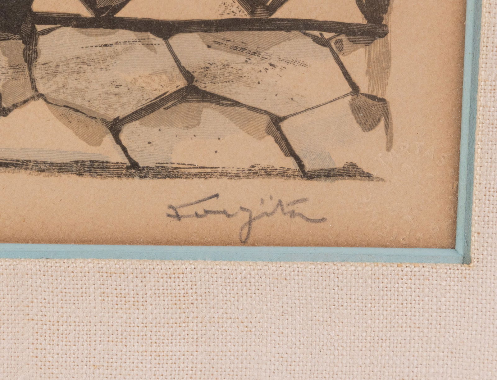 Tsuguharu Foujita (1886-1968) | "Poissonnerie" Wood Cut Print - 3