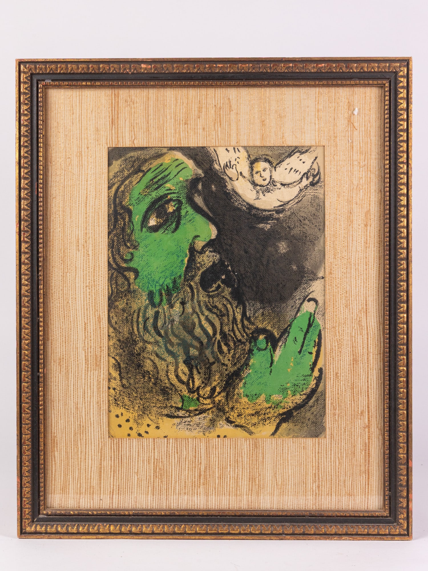 Marc Chagall (1887-1985) | "Job Praying/Job en Priere" Color Lithograph (1 of 4)