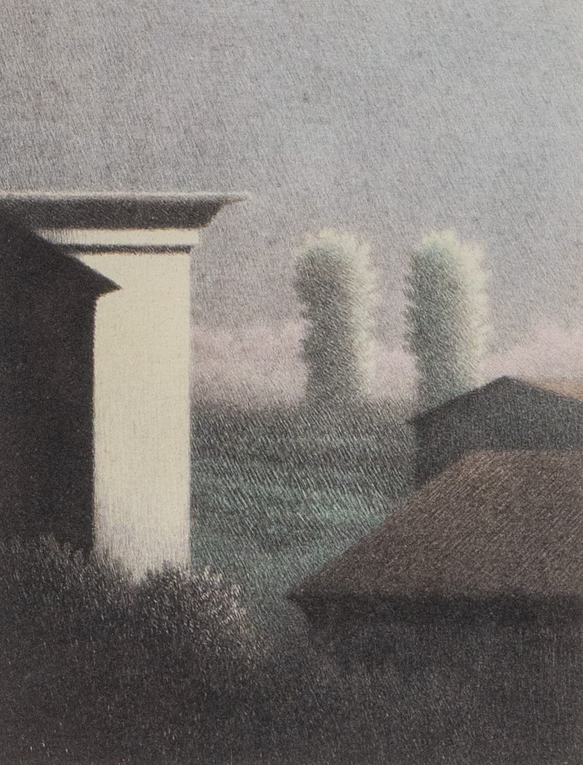 Robert Kipniss (b. 1931) | "Orange Roofs" Artist's Proof Print (1 of 4)