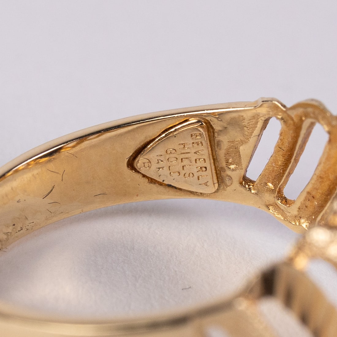 14KY Gold Onyx Ring - 7