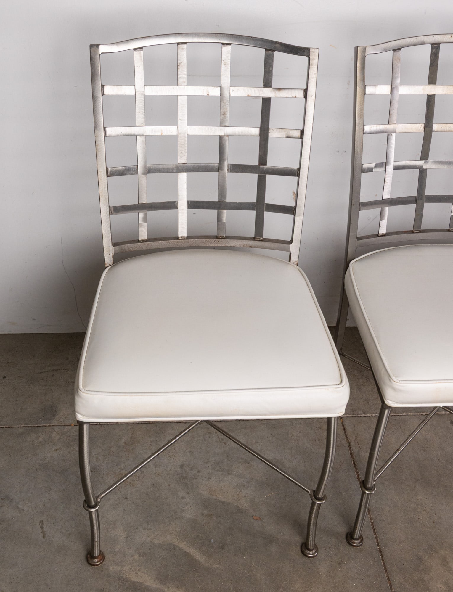 Arthur Umanoff | Shaver-Howard Industrial Modern Brushed Steel Chairs - 2
