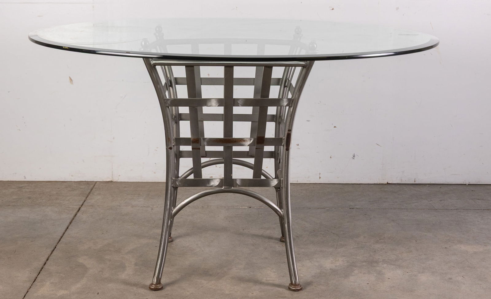 Arthur Umanoff | Shaver-Howard Industrial Modern Glass-Top Table (1 of 6)