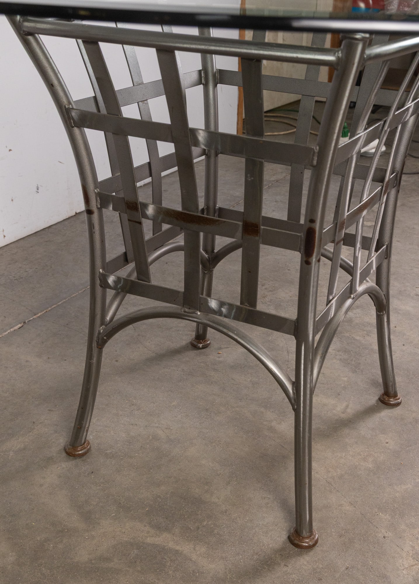 Arthur Umanoff | Shaver-Howard Industrial Modern Glass-Top Table - 4