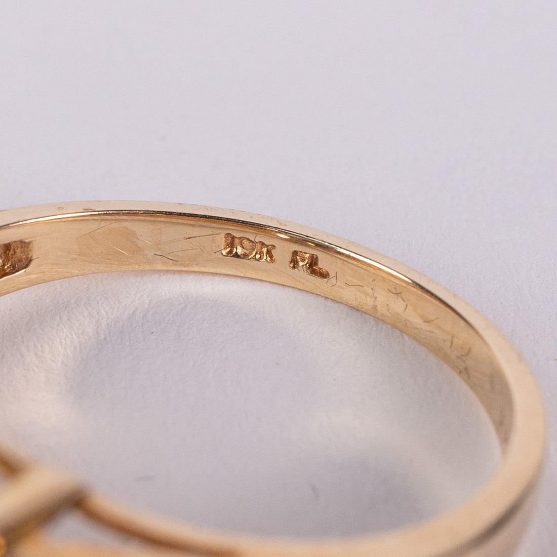 10KY Gold Golden Topaz Ring - 7