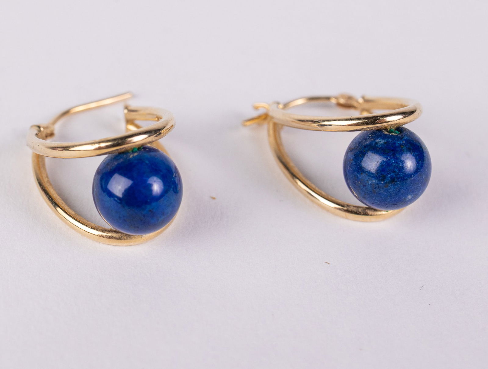 14KY Gold Lapis Lazuli Earrings: Marked "14K JCM", total weight 1.91 grams.LiteratureBrooks Auction – Online Auction Terms & Conditions Contact: (856) 694-2960 | info@brooks.auction READ BEFORE YOU BID: We want you to feel