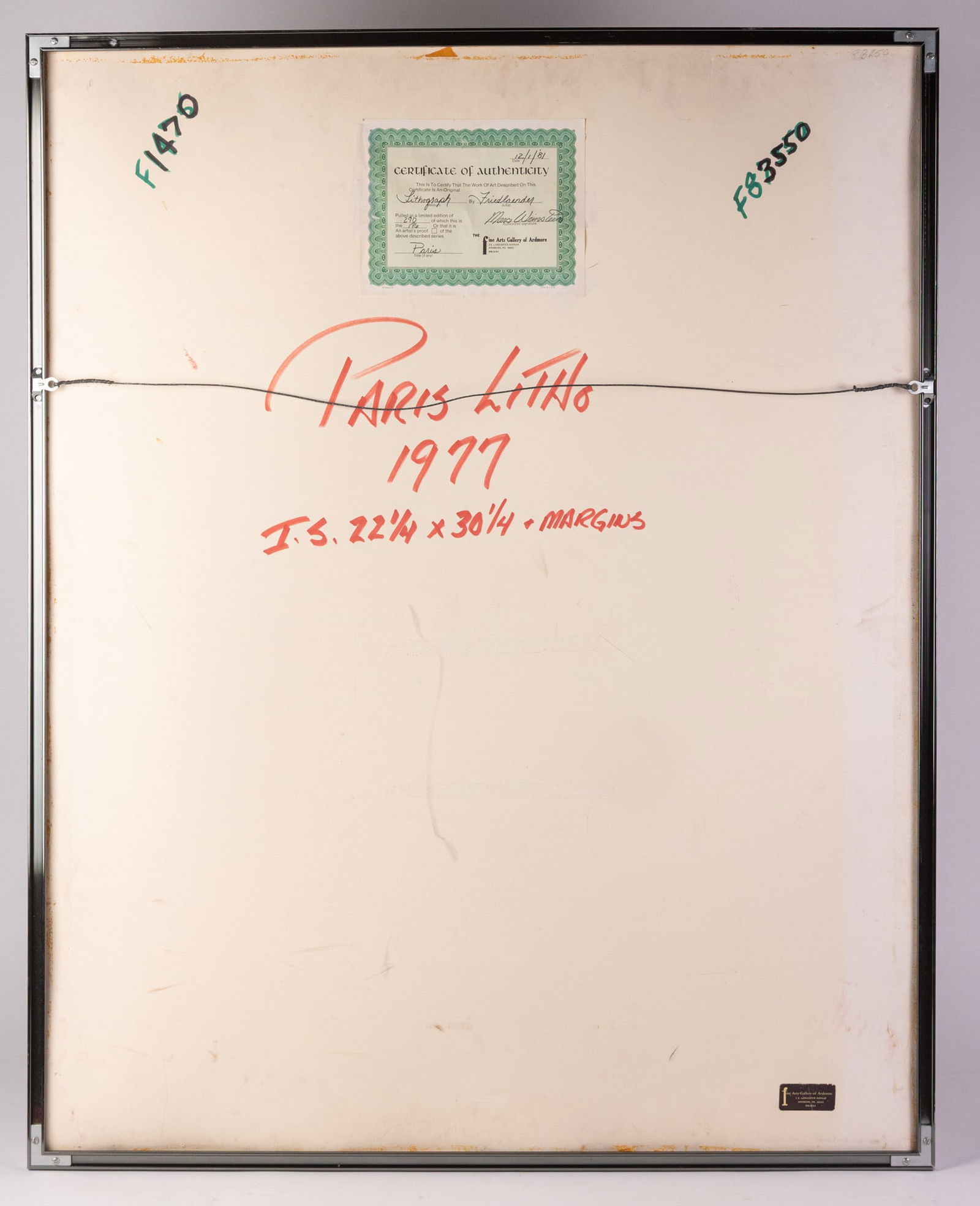 Johnny Friedlaender (1912-1992) | Untitled Limited Edition Print - 5