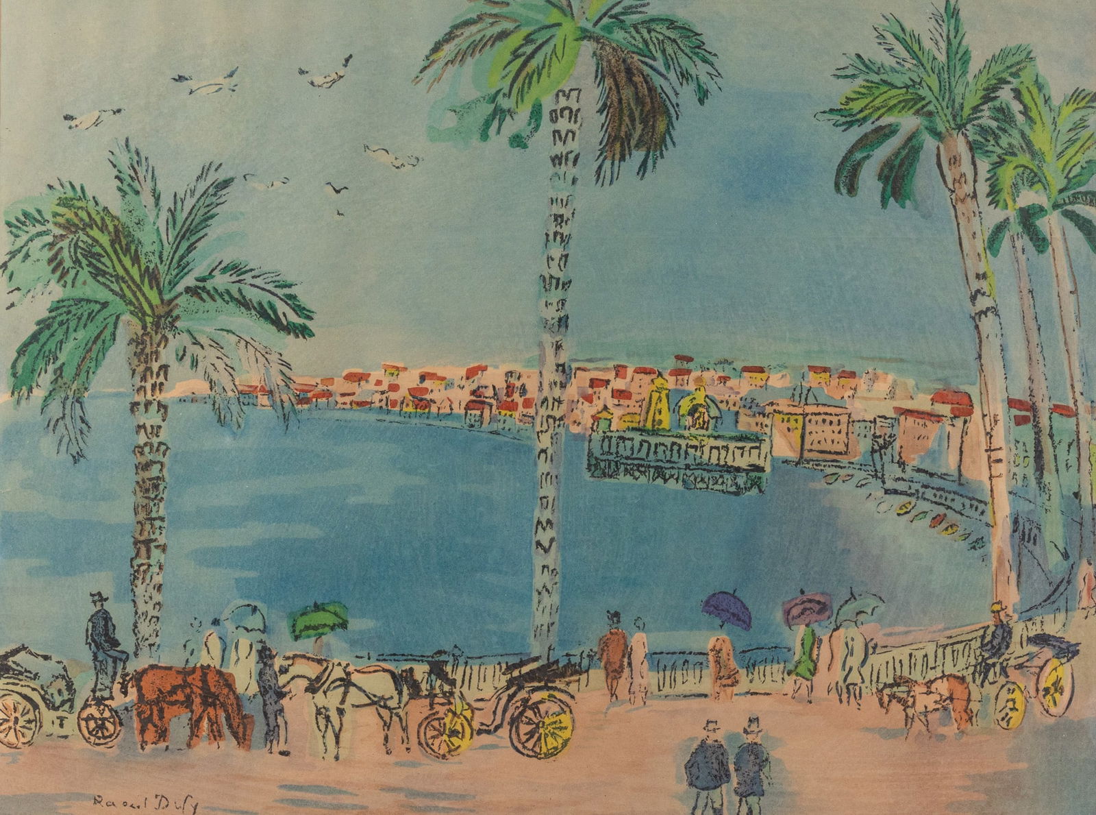 Raoul Dufy (1877-1953) | "Nice, France" Framed Lithograph (1 of 3)