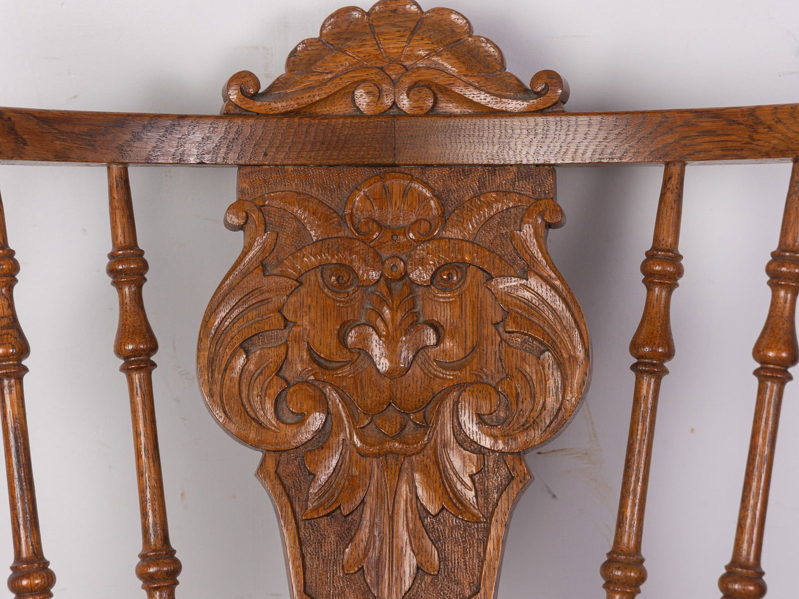 North Wind Golden Oak Figural Rocking Chair - 2