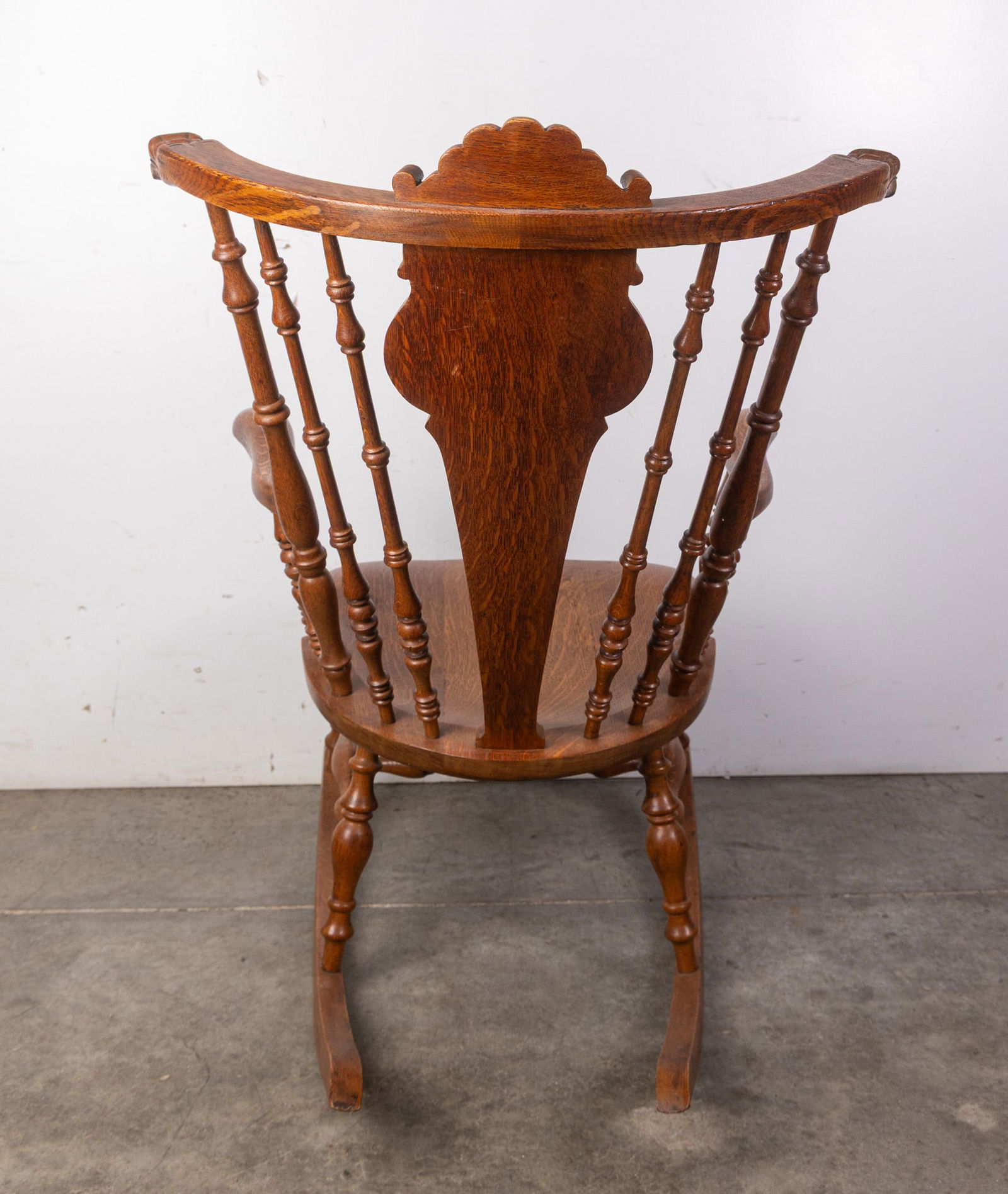 North Wind Golden Oak Figural Rocking Chair - 6