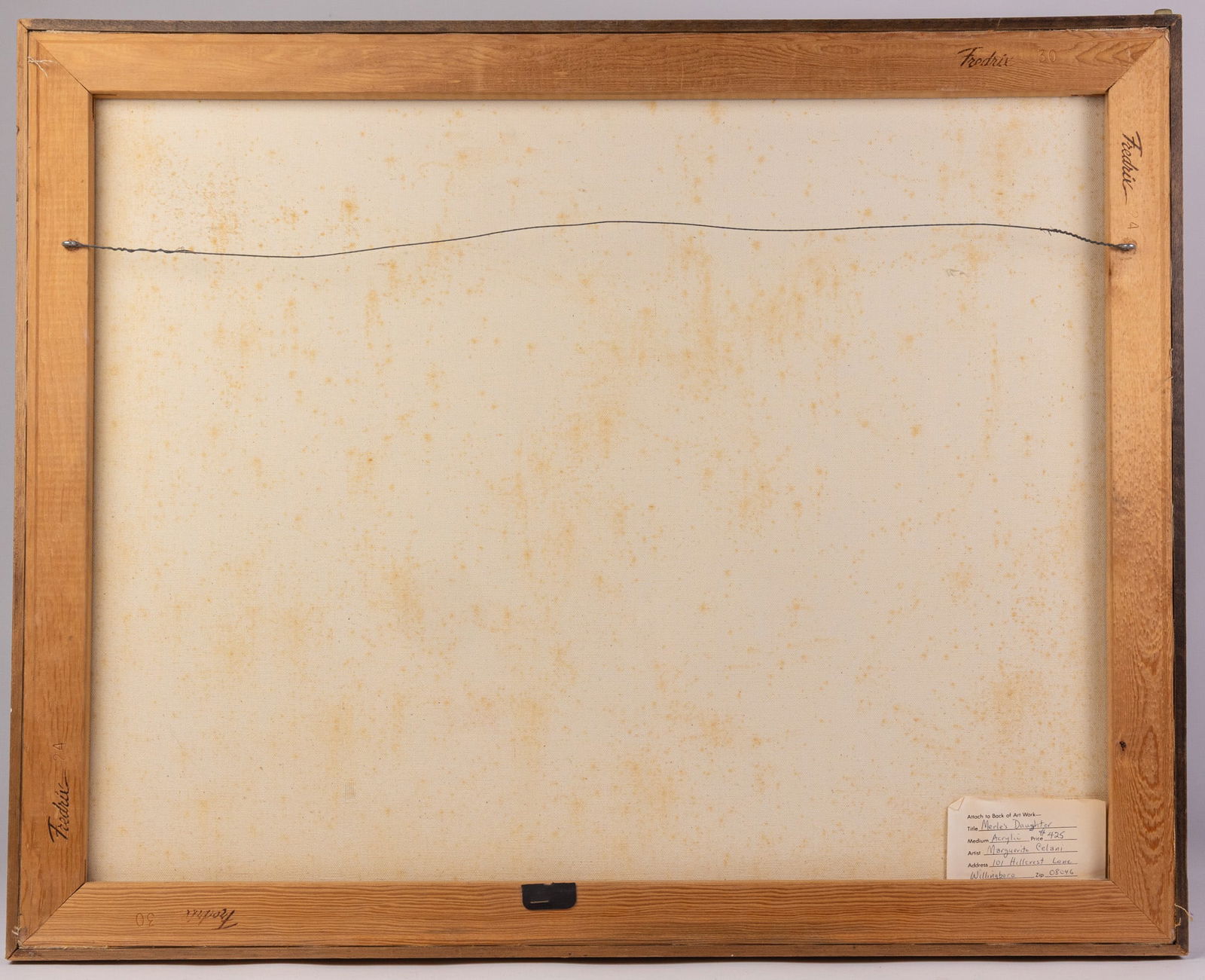 Merle's Daughter, Vintage Original Oil on Canvas - 4