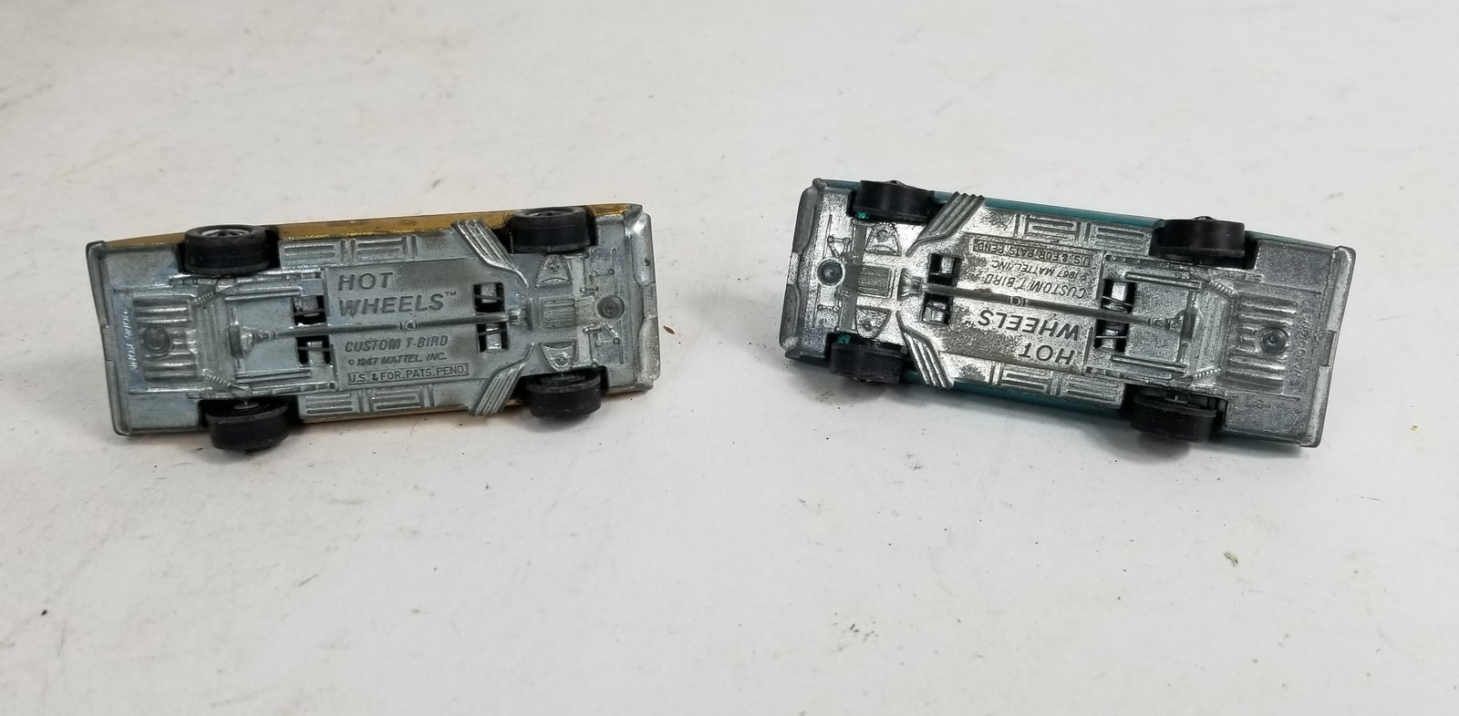 Pair of Hot Wheels Redline Spectraflame Custom T-Bird Cars - 5