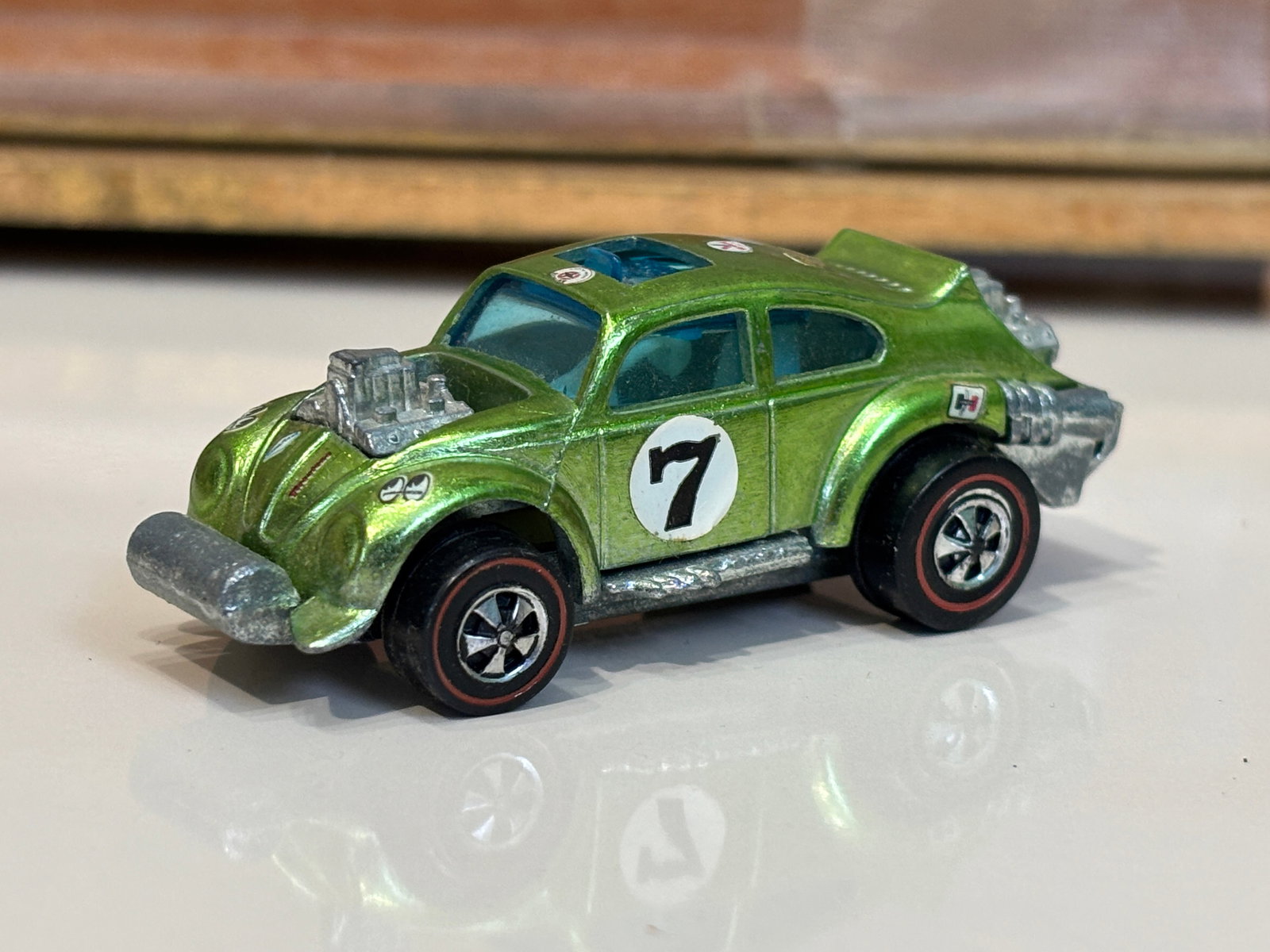 Hot Wheels Redline Spectraflame Lime Evil Weevil - 6