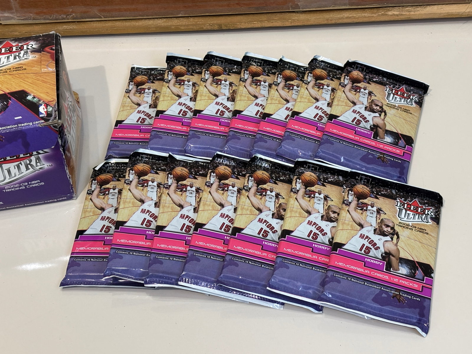 14 2002-03 Fleer Ultra Basketball Hobby Packs with Original Box - 3