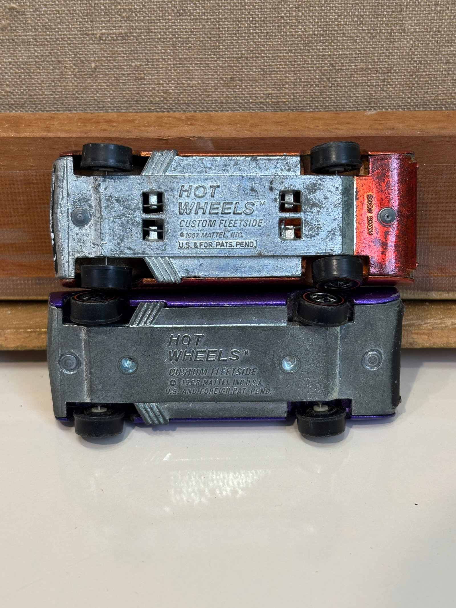 Pair of Hot Wheels Redline Spectraflame Custom Fleetsides - 5