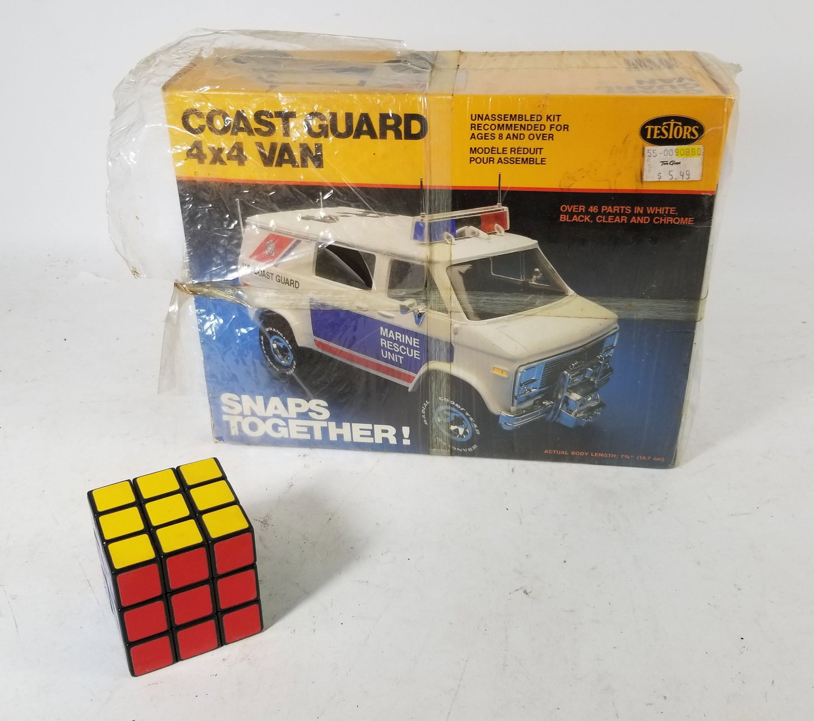 Vintage Testors Coast Guard 4x4 Van Kit in Original Box - 3