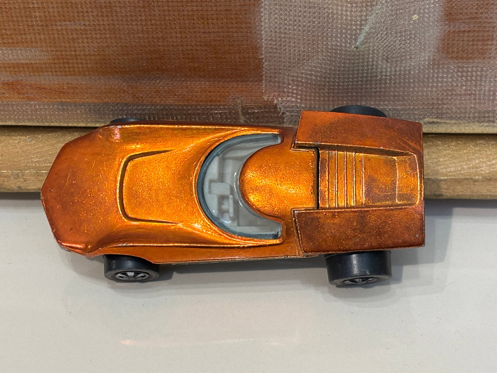 Hot Wheels Redline Spectraflame Orange Turbofire with Button - 4