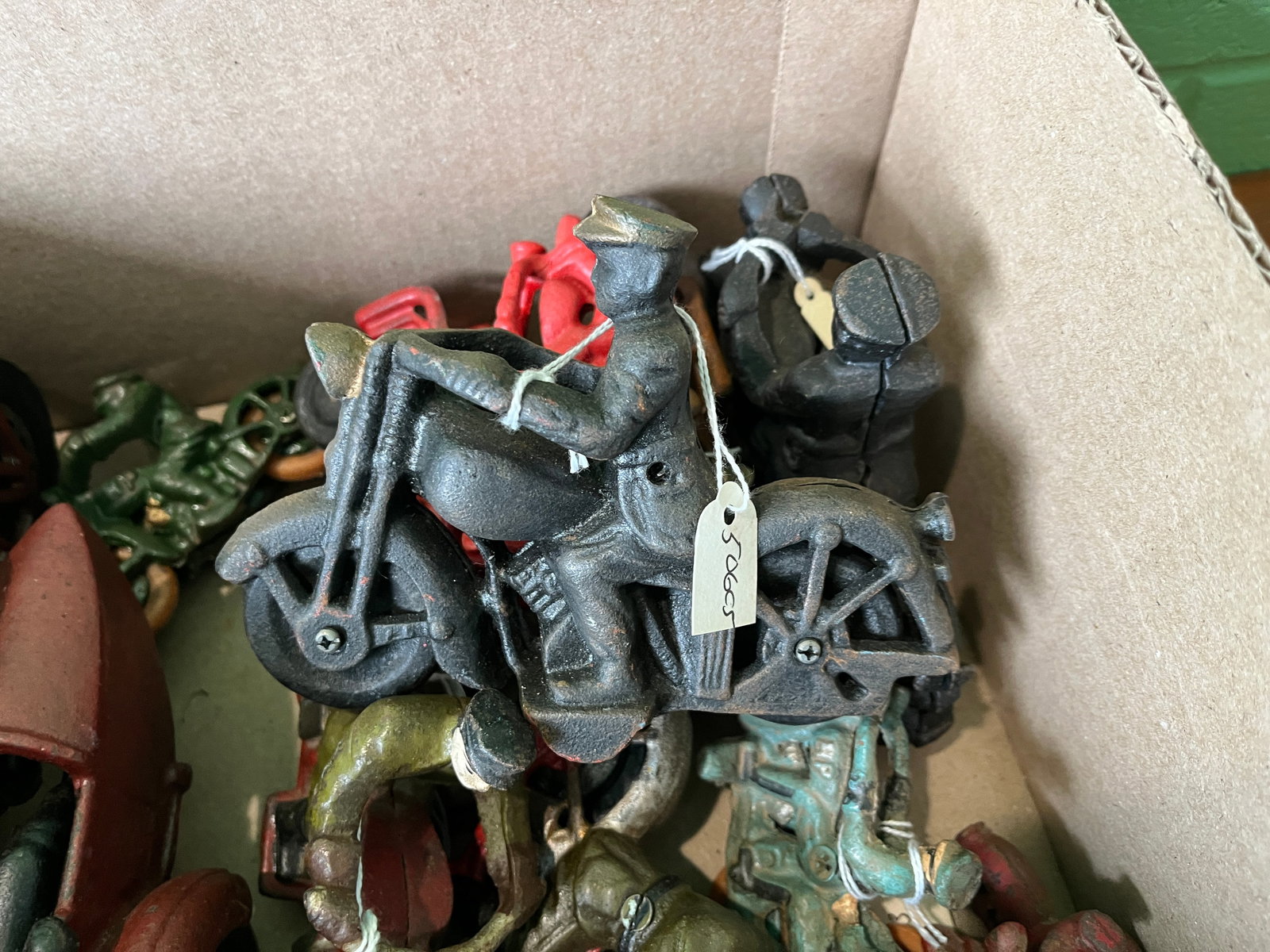 Assortment of Vintage and Reproduction Cast Iron Motorcycles - 3