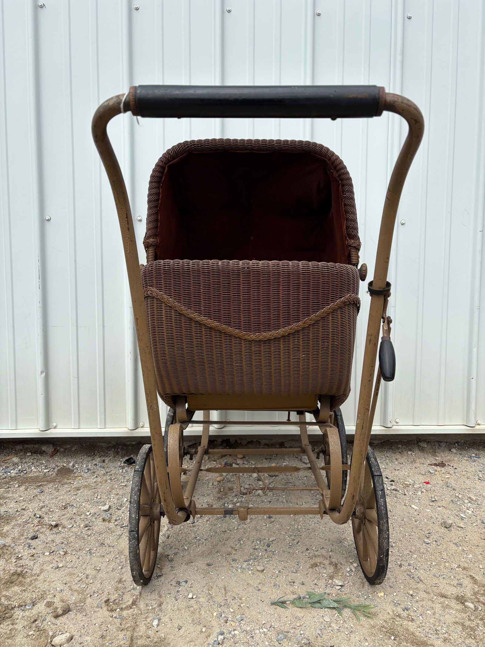 Vintage Wicker Stroller - 2
