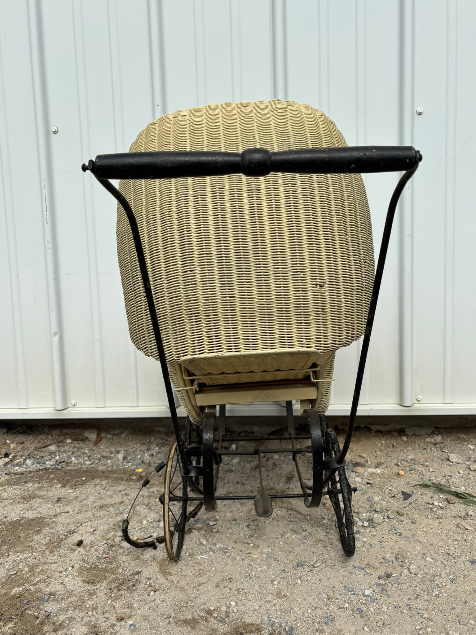 Vintage Wicker Baby Doll Stroller - 2