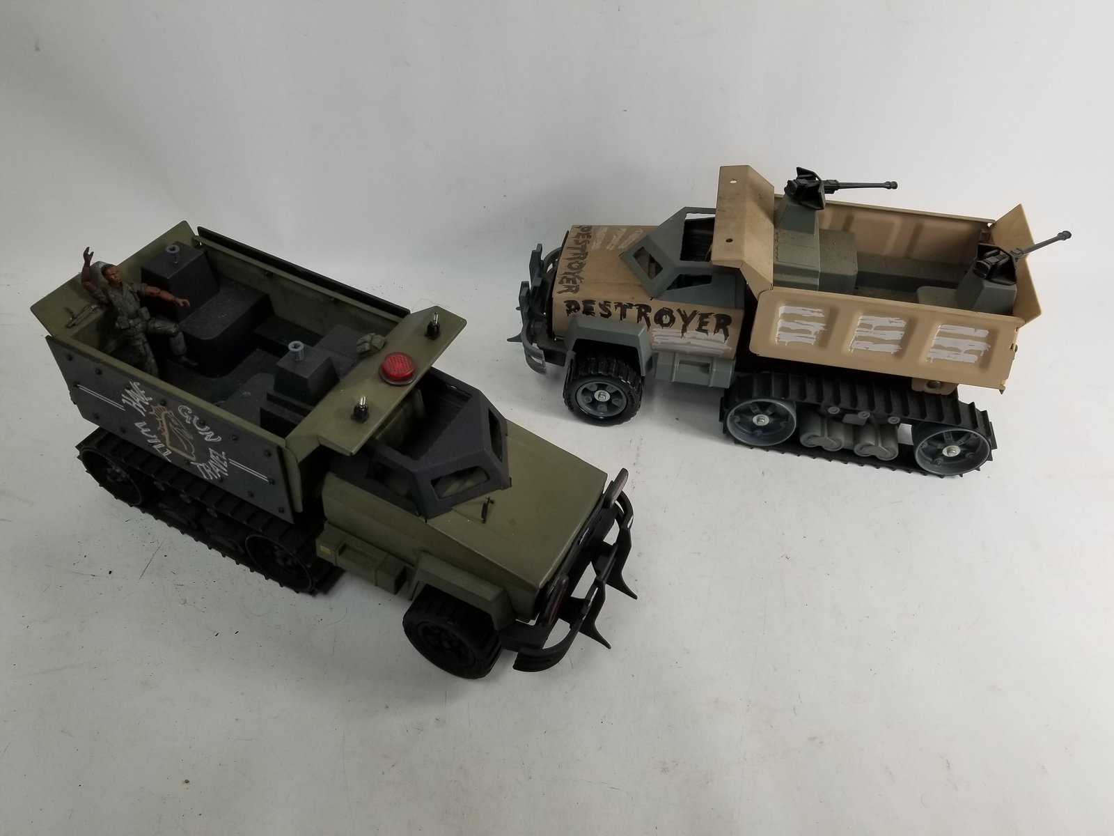 Pair of Vintage Tonka Steel Monsters Destroyer Trucks: Pair of Vintage Tonka Steel Monsters Destroyer Trucks featuring customized version and figures. Literature Brooks Auction – Online Auction Terms & Conditions Contact: (856) 694-2960 | info@brook