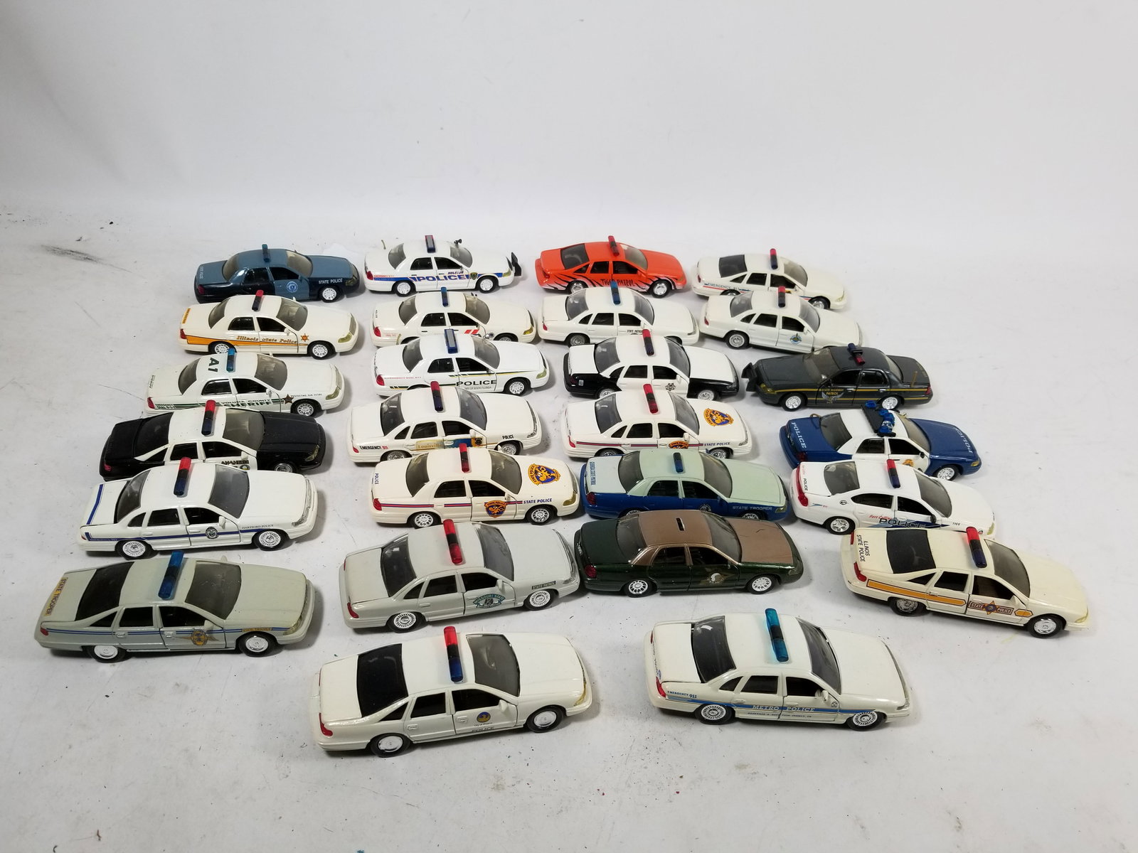 Assortment of Die Cast Road Champs Patrol Cars - 2