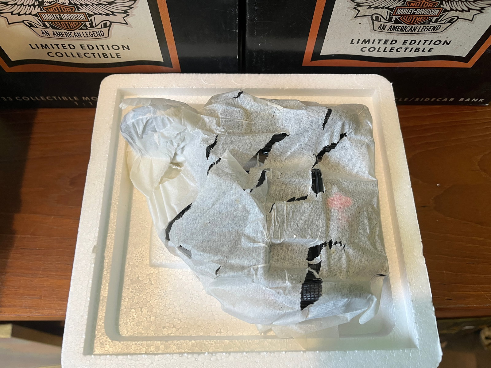 Four Harley-Davidson Side Car Banks in Original Boxes - 3