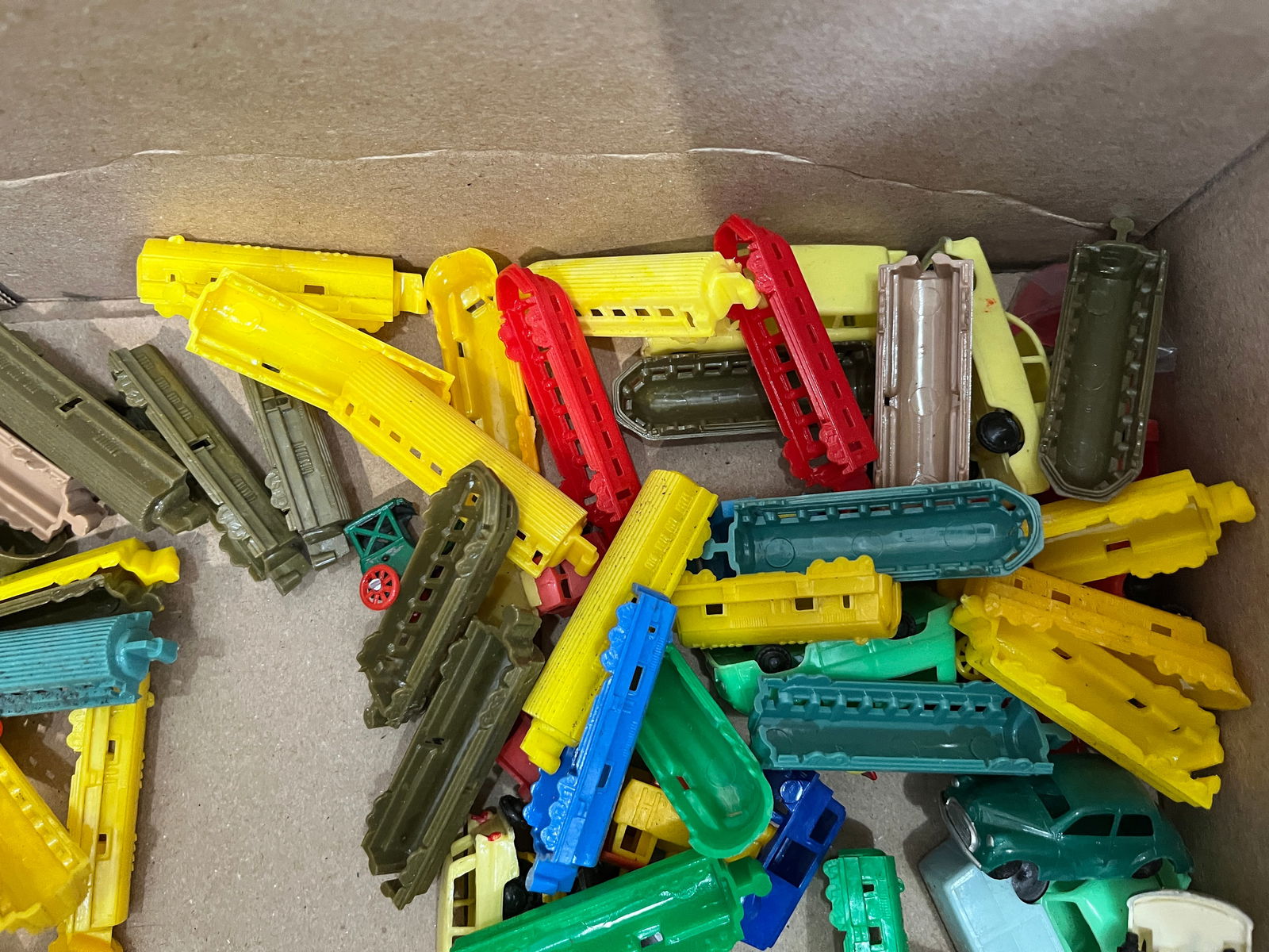 Assortment of Vintage Plastic Toy Vehicles and Trains - 4