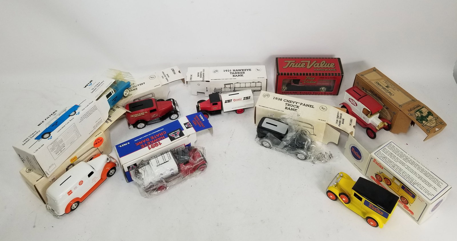 Assortment of Die Cast Car Banks in Original Boxes (1 of 3)