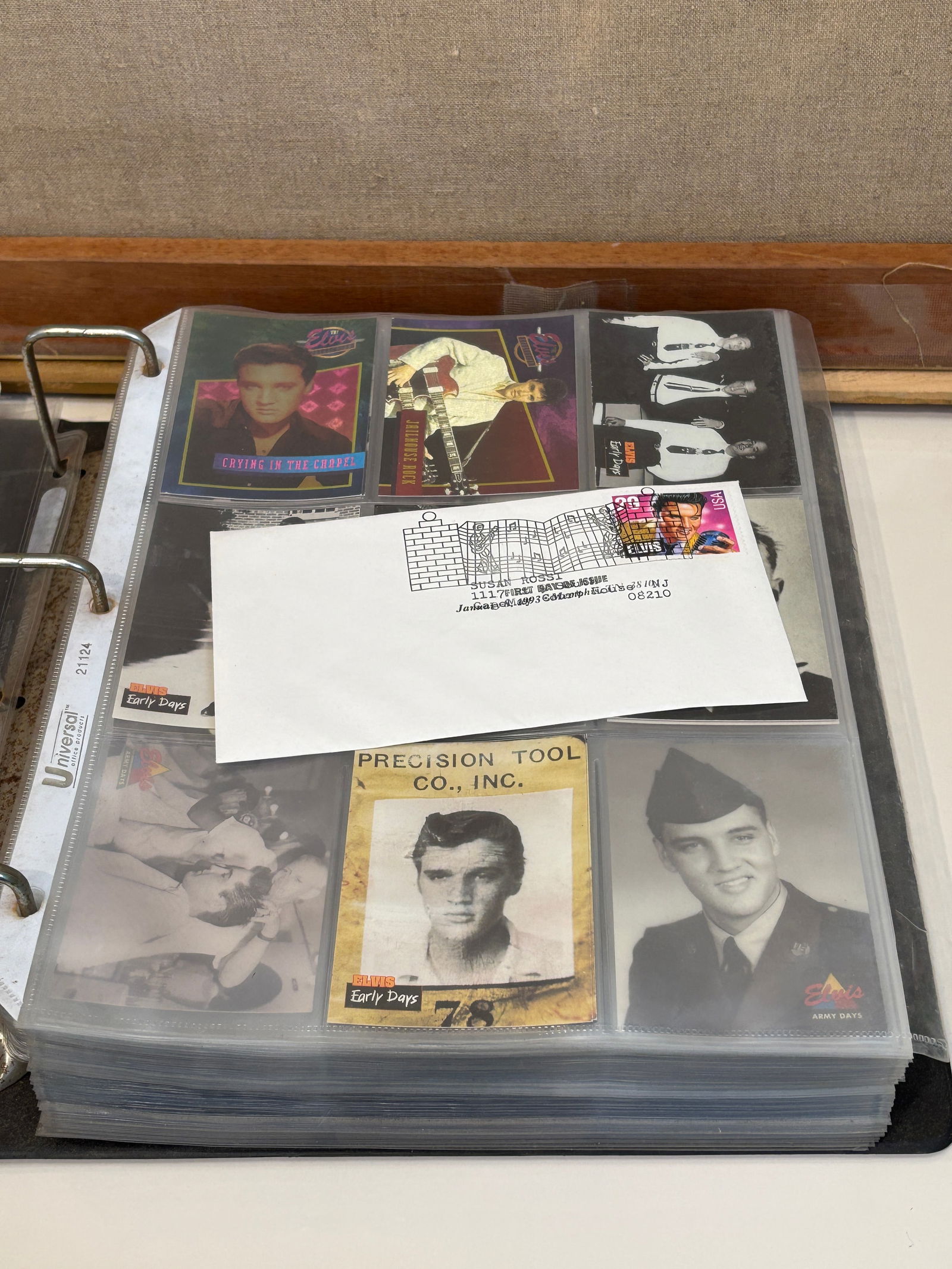 Binder of Elvis Trading Cards and Stamps - 2