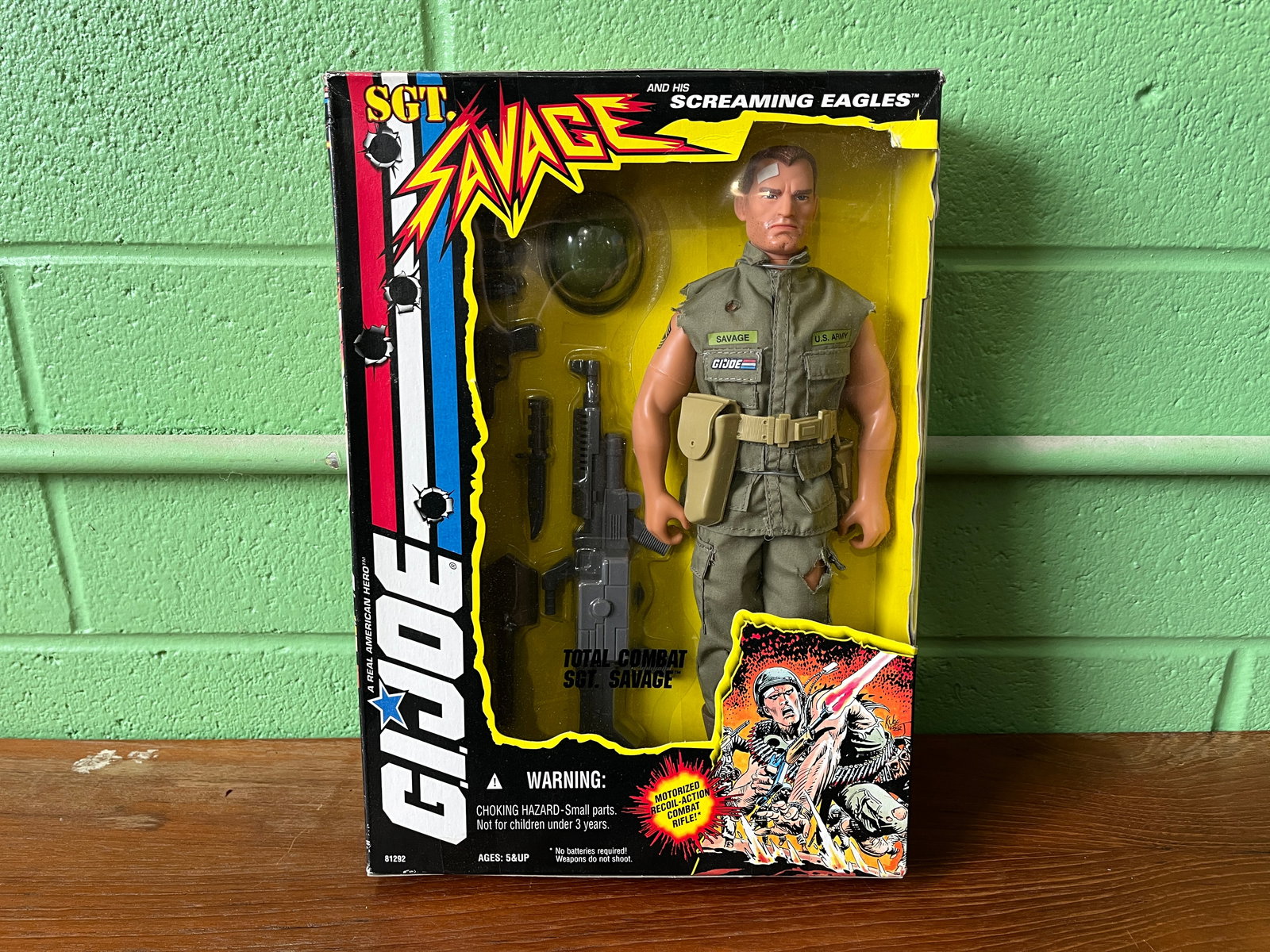 G.I. Joe Total Combat Sgt. Savage Figure in Original Box: G.I. Joe Total Combat Sgt. Savage Figure in Original BoxLiteratureBrooks Auction – Online Auction Terms & Conditions Contact: (856) 694-2960 | info@brooks.auction READ BEFORE YOU BID: We want