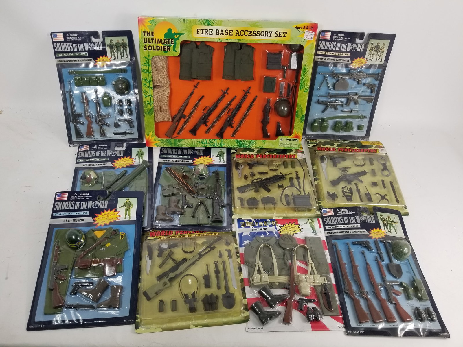 Military Toy Accessory Sets in Original Packaging: Military Toy Accessory Sets in Original PackagingLiteratureBrooks Auction – Online Auction Terms & Conditions Contact: (856) 694-2960 | info@brooks.auction READ BEFORE YOU BID: We want you to