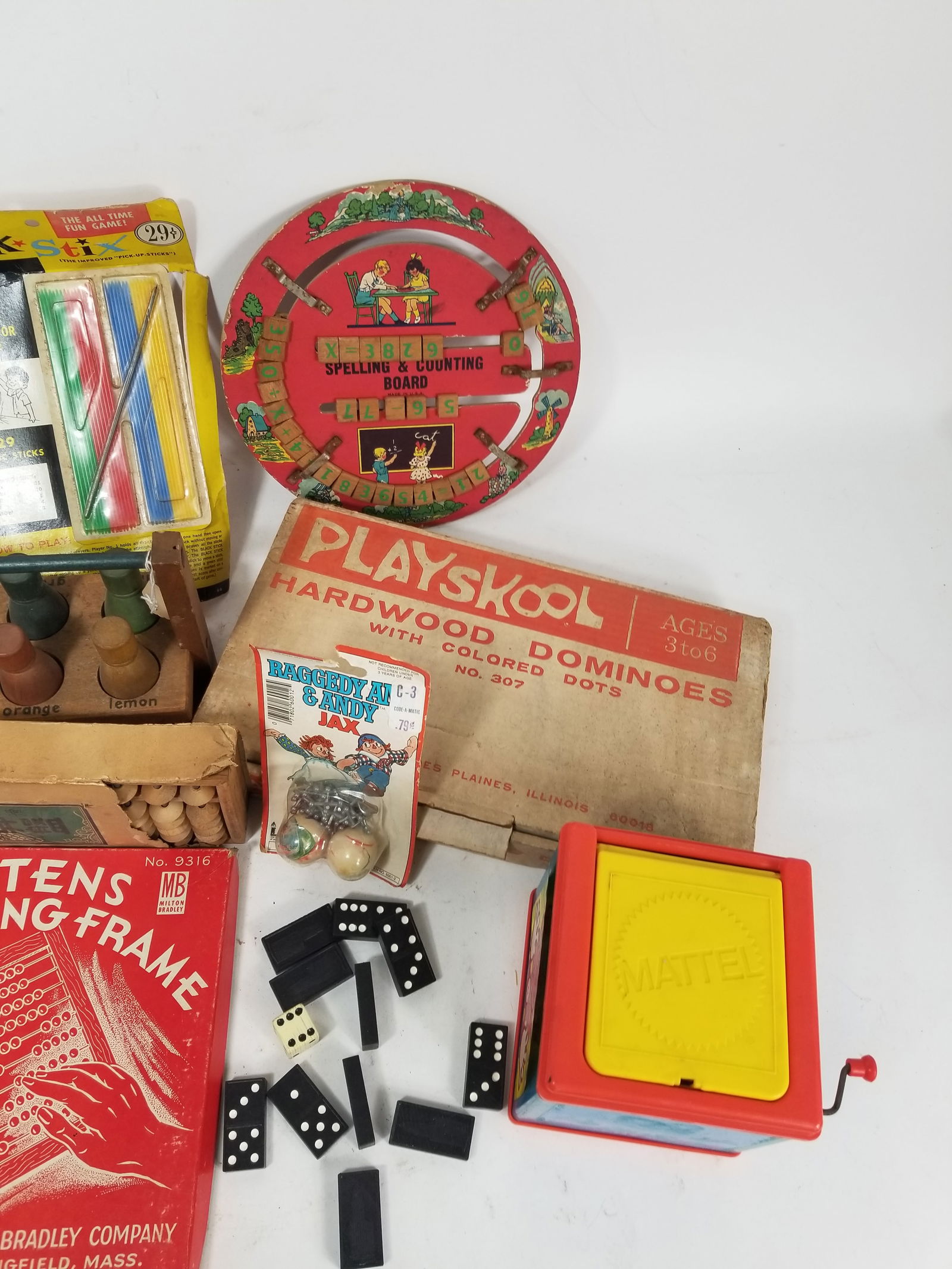 Assortment of Vintage Children's Games and Toys - 2