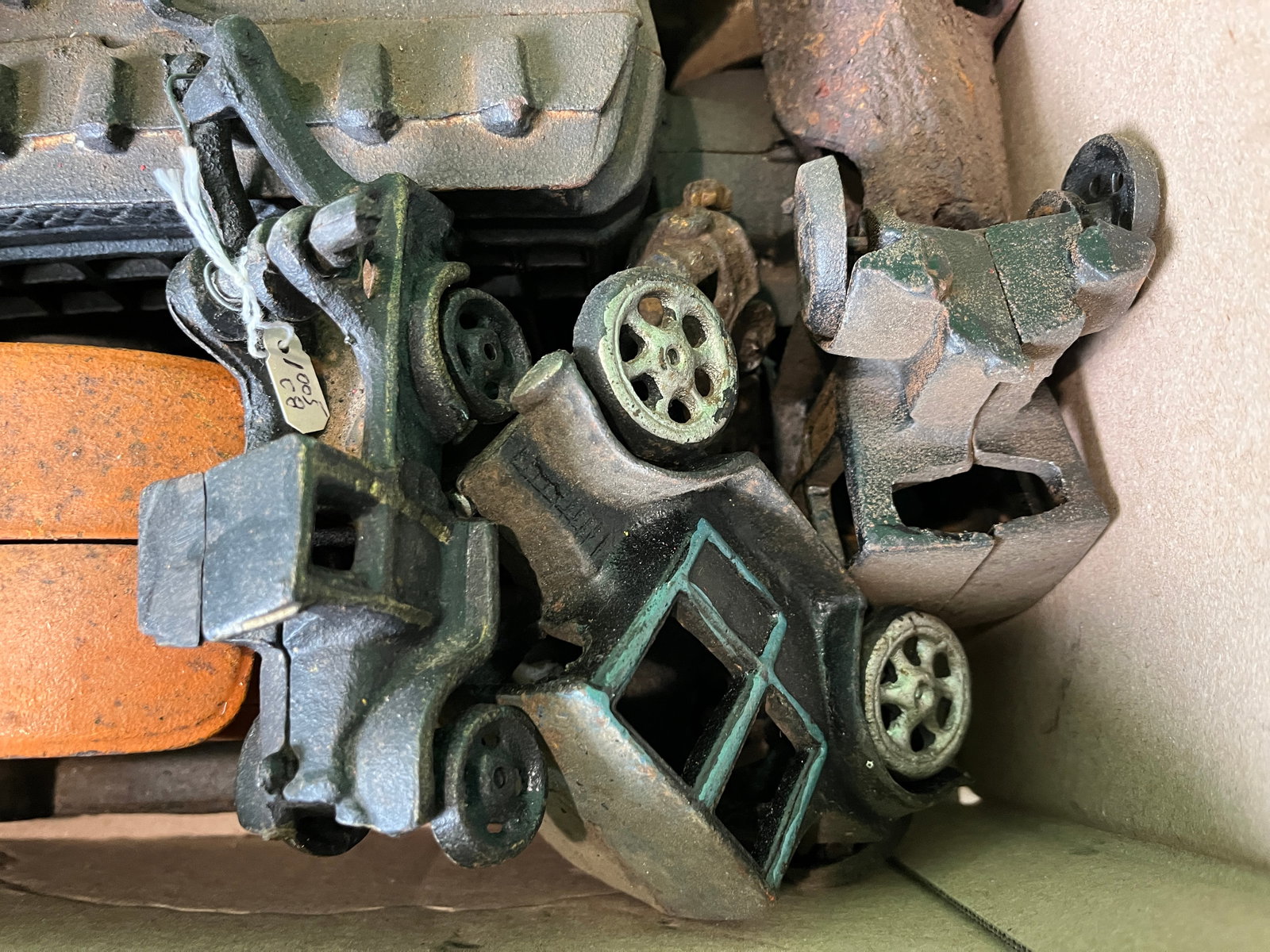 Assortment of Vintage and Reproduction Cast Iron Vehicles - 3