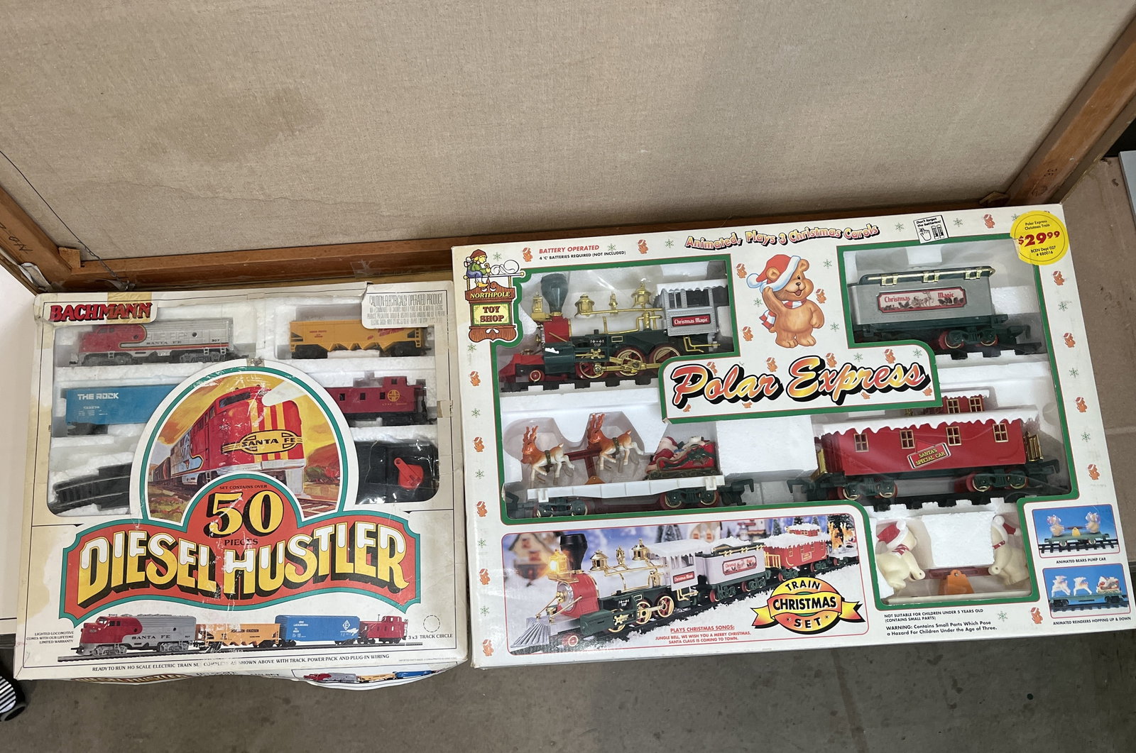 Pair of Vintage Train Sets in Original Boxes: Pair of Vintage Train Sets in Original Boxes Literature Brooks Auction – Online Auction Terms & Conditions Contact: (856) 694-2960 | info@brooks.auction READ BEFORE YOU BID: We want you to feel