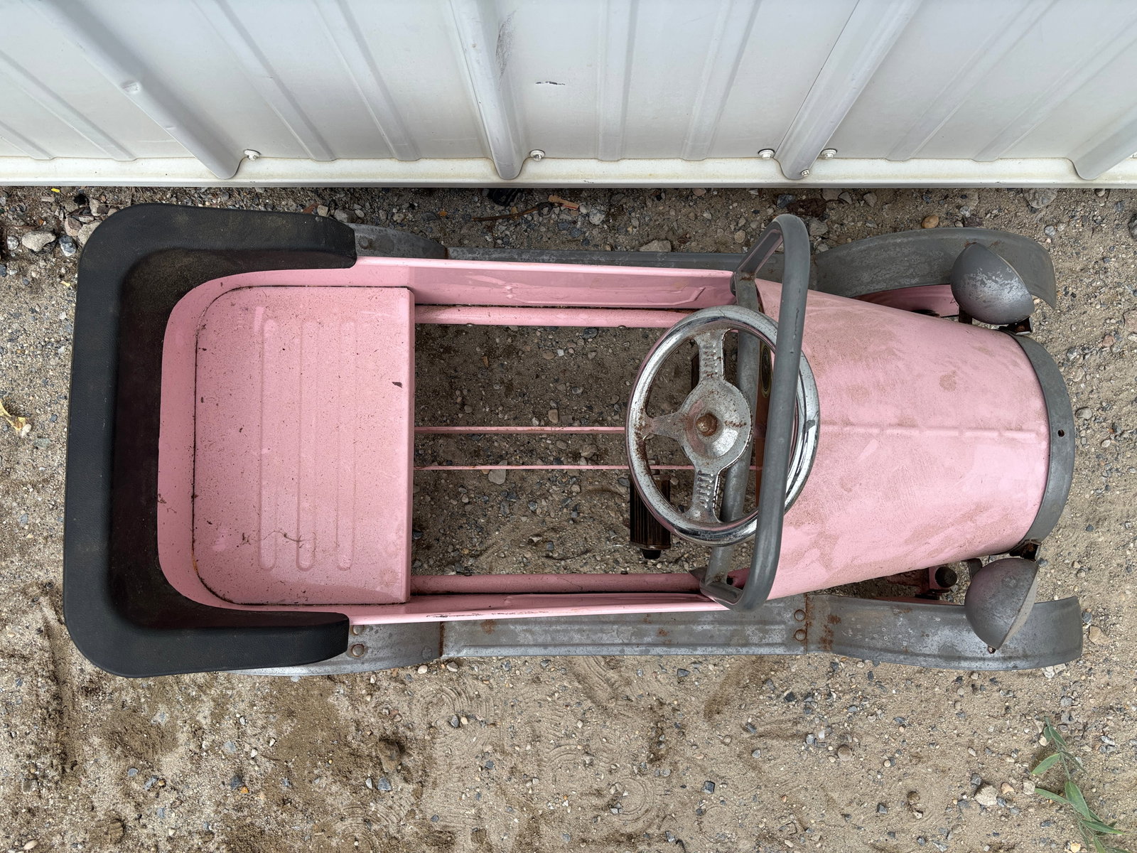 Pink Metal Pedal Car - 3