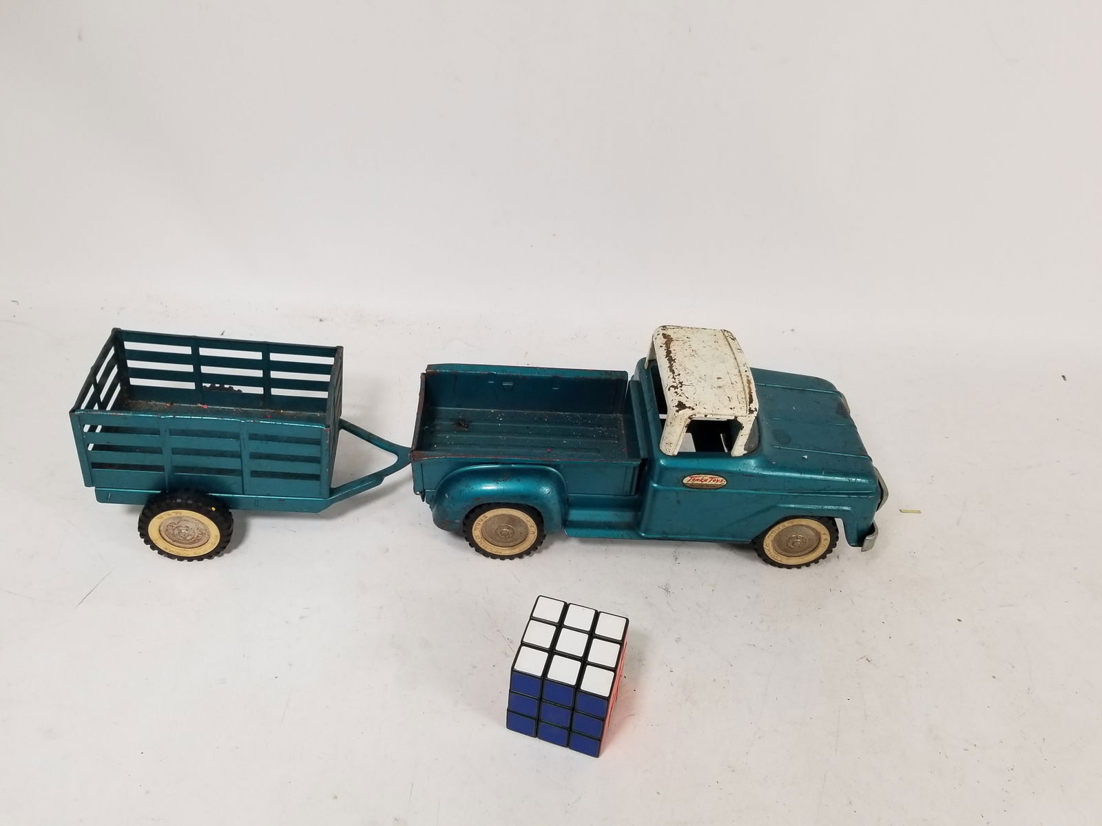 1950s-60s Tonka Pickup Truck and Trailer - 2