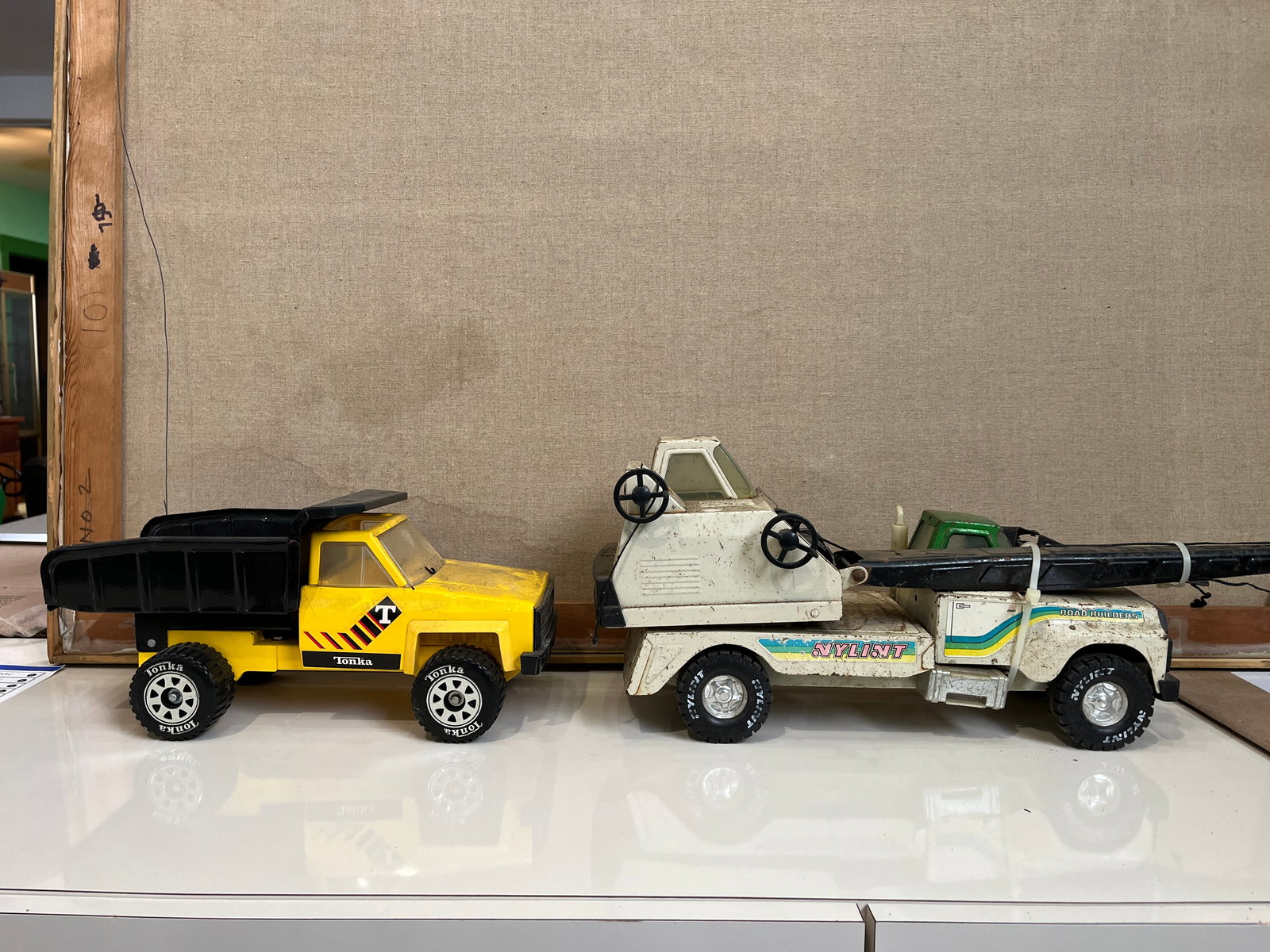 Pair of Steel Toy Commercial Vehicles: Pair of Steel Toy Commercial Vehicles featuring Nylint and Tonka Literature Brooks Auction – Online Auction Terms & Conditions Contact: (856) 694-2960 | info@brooks.auction READ BEFORE YOU BID: