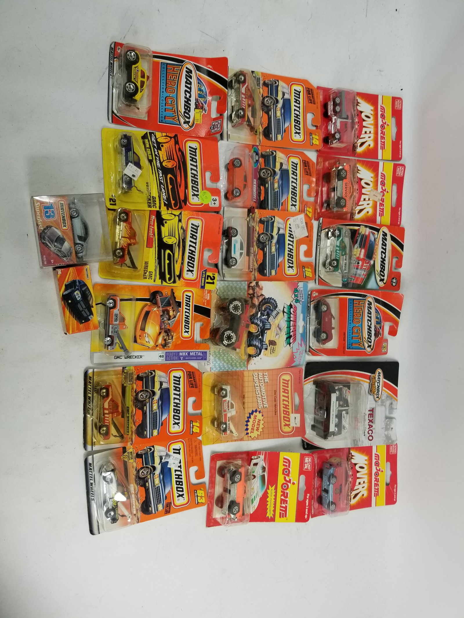 Assortment of Die Cast Vehicles in Original Packaging: Assortment of Die Cast Vehicles in Original Packaging featuring Matchbox, Power Wheels and Majorette. Literature Brooks Auction – Online Auction Terms & Conditions Contact: (856) 694-2960 | info