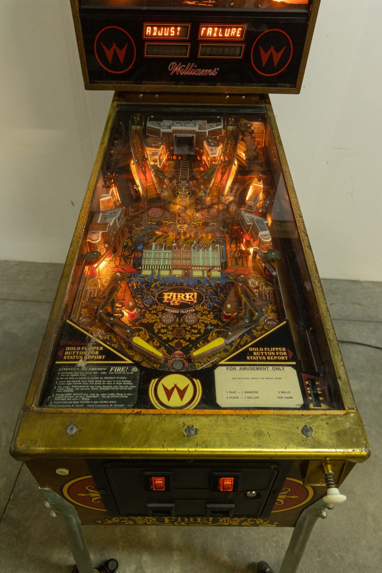 1987 Williams "Fire!" Pinball Machine *Champagne Edition* - 3