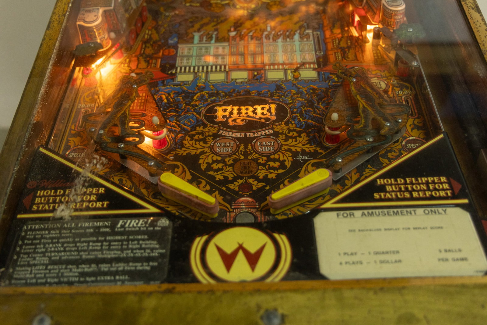 1987 Williams "Fire!" Pinball Machine *Champagne Edition* - 5