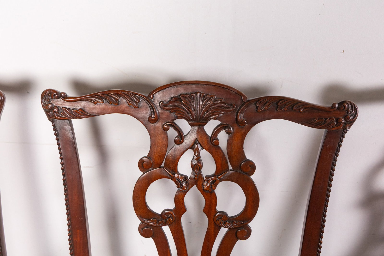 Set of Eight Maitland Smith Chippendale Style Dining Chairs - 12