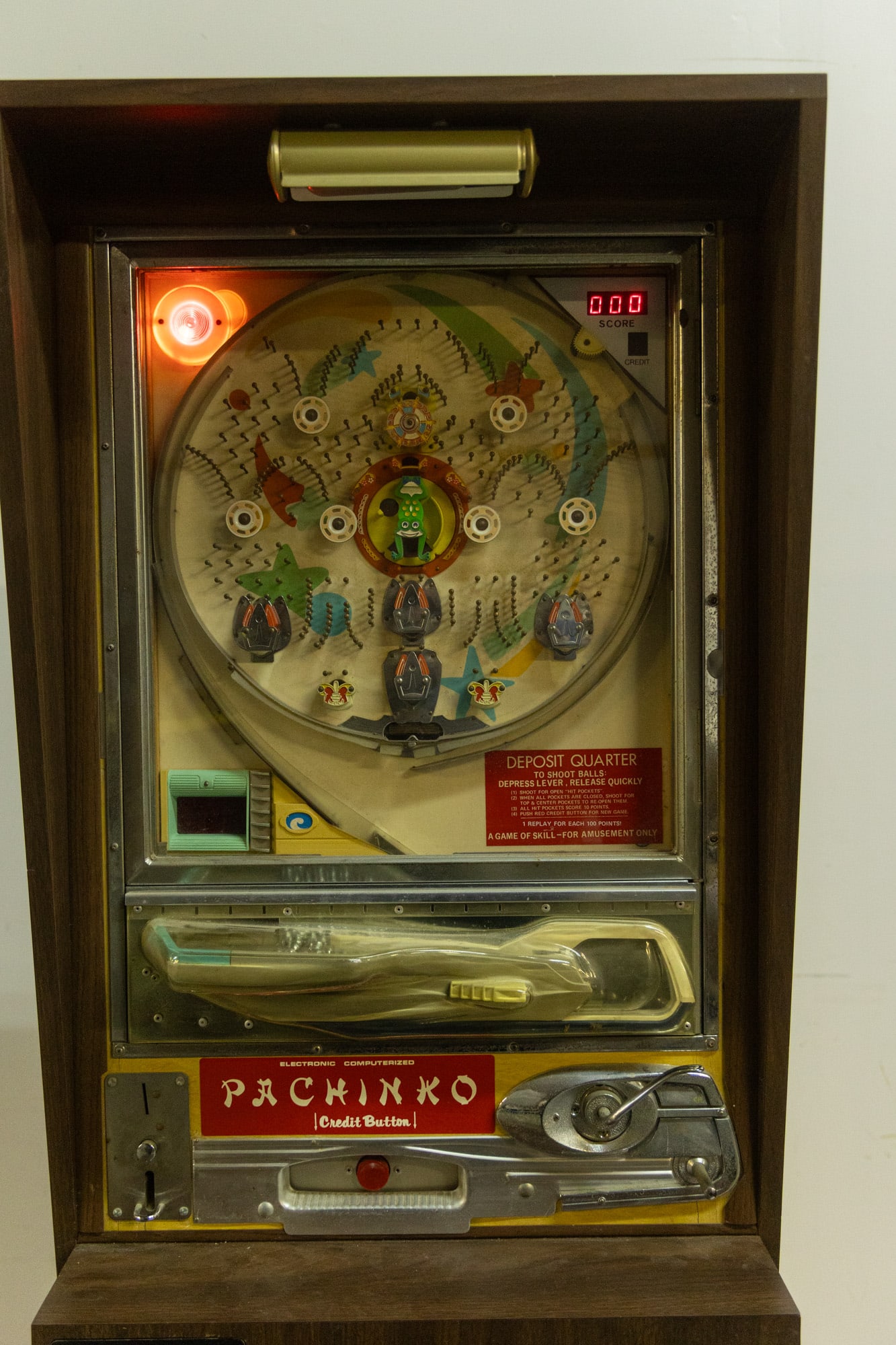 WORKING Vintage Mid Century Japanese Pachinko Machine - 4
