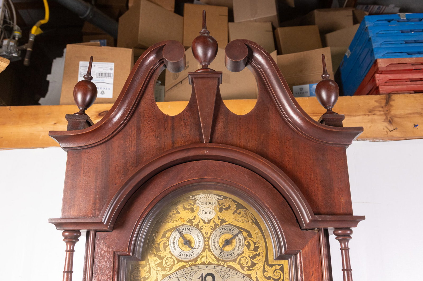 Junghans Large Antique Grandfather Clock - 8