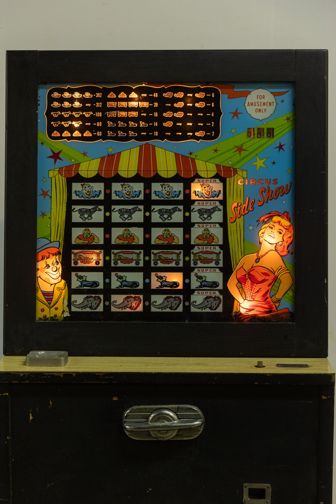 1950's Circus Sideshow Bingo Machine Arcade Game - 2